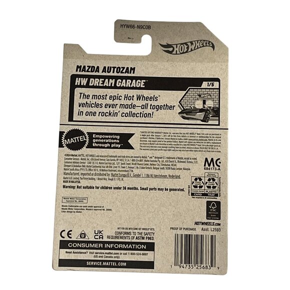 Hot Wheels Mazda Autozam 2024 HW Dream Garage 1/5 Red Off-Road Monster 1:64 - Picture 2 of 7